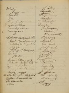 Registro dei Frequentatori della Civica Biblioteca di Trieste 1978. La richiesta di consultazione delle Sämtliche Dramatische Werke di Shakespeare curata da Schlegel e Tieck da parte di Ettore Schmitz (7 dicembre 1878). Trieste – Biblioteca Civica “Hortis”.